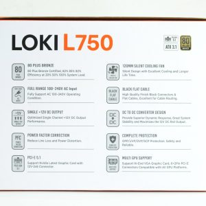 NGUỒN XIGMATEK LOKI L750 - 750W - PCIE GEN 5.1 - ATX 3.1 - 80 PLUS BRONZE 6 F145156 1800x1192