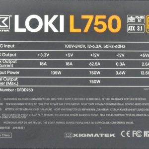 NGUỒN XIGMATEK LOKI L750 - 750W - PCIE GEN 5.1 - ATX 3.1 - 80 PLUS BRONZE 7 F145158 1800x1233