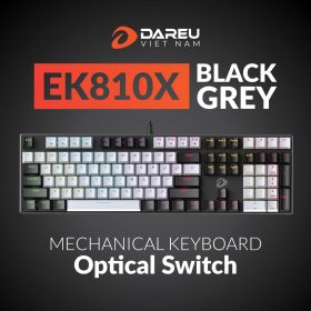 ban phim quang co dareu ek810x black blue switch