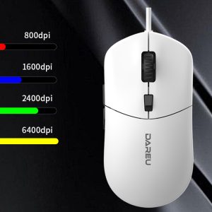 CHUỘT CÓ DÂY DAREU LM121 MÀU ĐEN (SILENT CLICK, LED RGB) 3 chuot co day dareu lm121 mau den silent click led rgb1 1