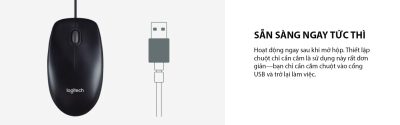 Chuột máy tính Logitech B100 8 chuot logitech b100 01