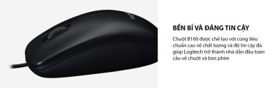 Chuột máy tính Logitech B100 10 chuot logitech b100 03