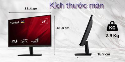 MÀN HÌNH VIEWSONIC VA2409H (23.6 INCH/FHD/IPS/75HZ/3MS/250 NITS/HDMI+VGA) bảo hành chính hãng 36 tháng 8 man hinh viewsonic va2409h mota3