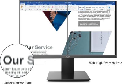 MÀN HÌNH MSI PRO MP241X (23.8 INCH/FHD/VA/75HZ/8MS) bảo hành chính hãng 36 tháng 10 msi pro mp241x 4