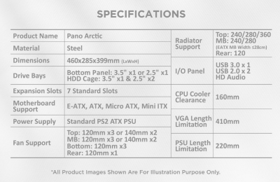 Vỏ Case XIGMATEK ALPHA - PANO ARTIC EN43055 WHITE ( ATX, Màu Trắng, Case Bể Cá) 9 n6