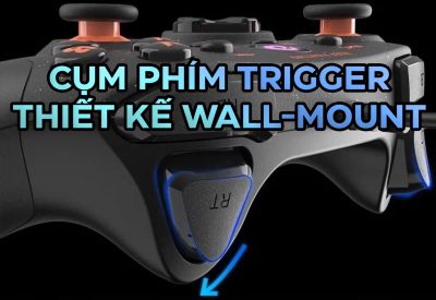 TAY CẦM GAME KHÔNG DÂY DARE-U H101X CHO PC/ANDROID/SWITCH MÀU ĐEN/PINK 12 tay cam game khong day dare u h101x cho pc ios android switch 6