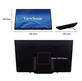 Màn hình di động Viewsonic TD2230 (21.5 inch/ FHD/ IPS/ 60Hz/ 5ms/ Cảm Ứng) bảo hành chính hãng 36 tháng 21 td2230 19 1