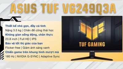 Màn Hình Gaming ASUS TUF VG249Q3A (23.8 inch - FHD - Fast IPS - 180Hz - 1ms - ELMBSync - GSync - FreeSync) bảo hành chính hãng 36 tháng 5 vi vn asus vg249q3a 23 8 inch fhd hinh 1