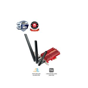 Card mạng ASUS PCE-AC68 (2.4GHz và 5GHz / Wifi 5 / AC1900) bảo hành chính hãng 36 tháng 7 21150 pci express asus pce ac68 wireless ac1900