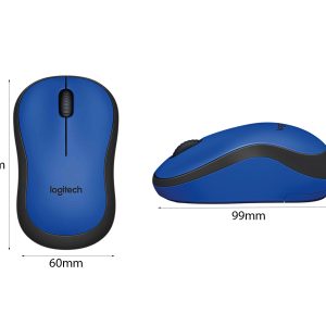 CHUỘT KHÔNG DÂY LOGITECH M221 XANH (USB) bảo hành chính hãng 12 tháng 3 43618 kich thuoc mouse logitech m221 wireless blue