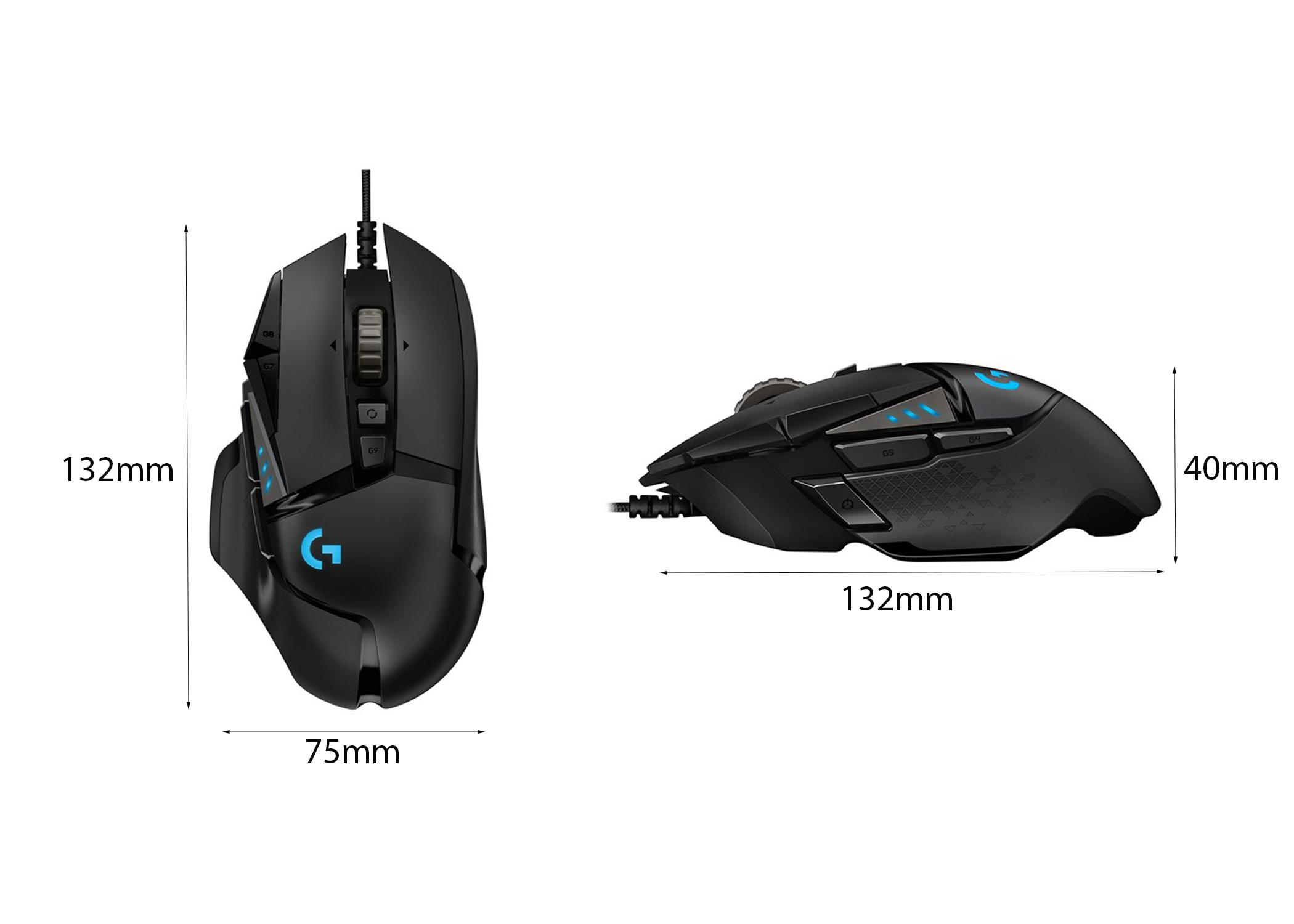 44370_kich_thuoc_mouse_logitech_g502_hero_gaming_usb_black 44370 kich thuoc mouse logitech g502 hero gaming usb black