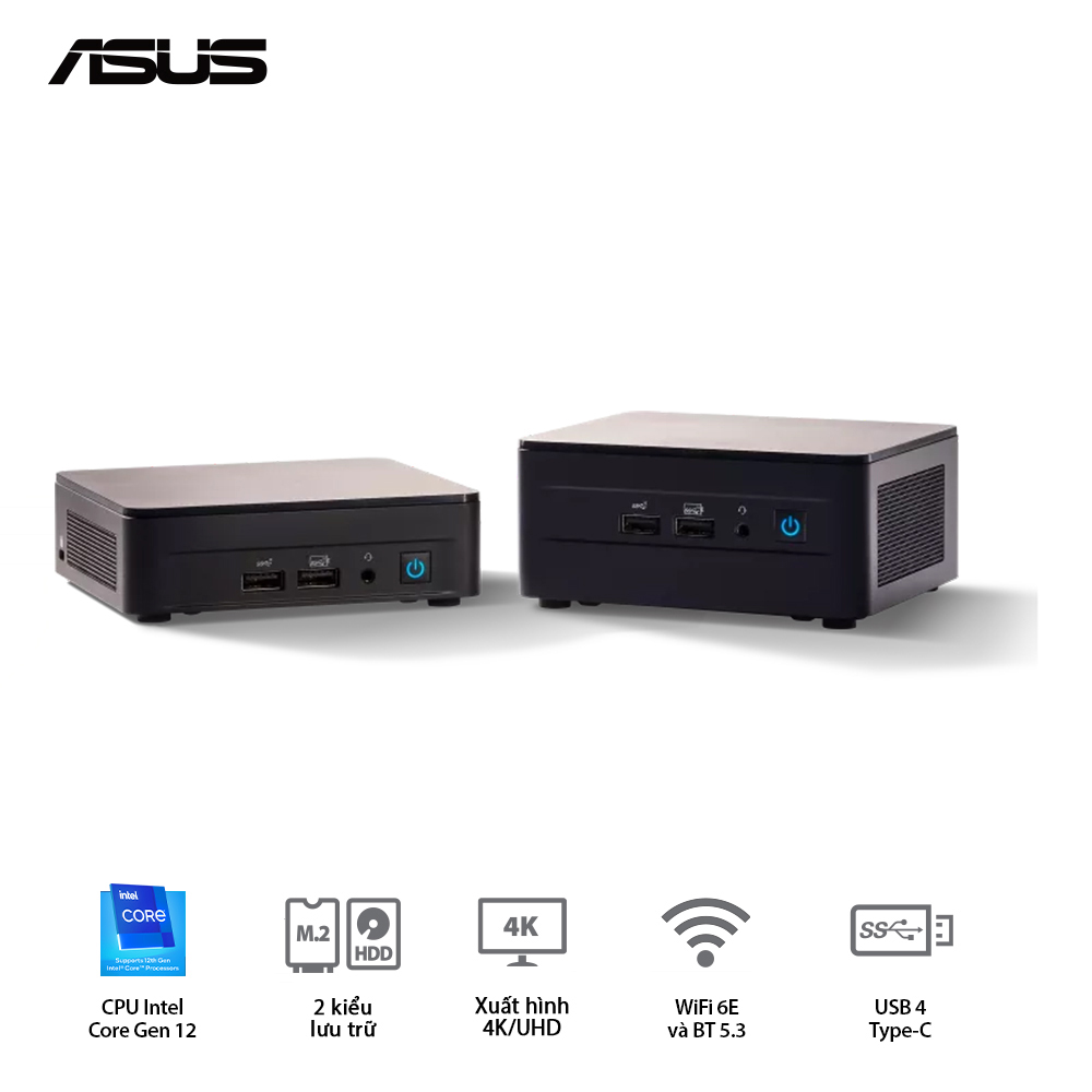 Mini PC Asus INTEL NUC12WSHI5 - MR6120 ( Intel Core i5-1240P 44949 pc asus intel nuc 12 pro nuc12wshi3 mr4100 i3 1220p 3