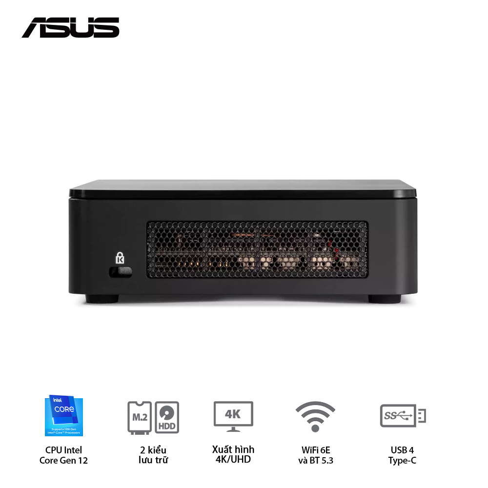 Mini PC Asus INTEL NUC12WSHI5 - MR6120 ( Intel Core i5-1240P 44949 pc asus intel nuc 12 pro nuc12wshi3 mr4100 i3 1220p 5