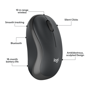 CHUỘT KHÔNG DÂY LOGITECH M240 SILENT GRAPHITE 910-007122 (BLUETOOTH + WIRELESS LOGI BOLT) bảo hành chính hãng 12 tháng 4 45200 m240 en 1