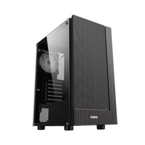 VỎ CASE SAMA 3301 (MID TOWER/MÀU ĐEN/MẶT LƯỚI/KÈM SẴN 3 FAN) bảo hành chính hãng 12 tháng 6 52700 sama3301 0002 1 2
