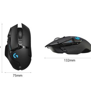 CHUỘT GAME KHÔNG DÂY LOGITECH G502 HERO LIGHTSPEED (USB/RGB/ĐEN) bảo hành chính hãng 7 54216 kich thuoc chuot choi game khong day logitech g502 lightspeed usb rgb den