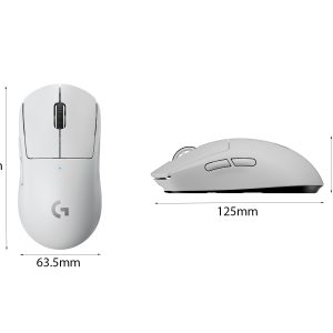 CHUỘT KHÔNG DÂY LOGITECH PRO X SUPERLIGHT WHITE (USB/TRẮNG/910-005944) bảo hành chính hãng 9 57305 kich thuoc chuot khong day logitech pro x superlight white usb rgb trang 910 005944