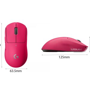 CHUỘT GAME KHÔNG DÂY LOGITECH PRO X SUPERLIGHT MAGENTA (USB/RGB/HỒNG) bảo hành chính hãng 5 64441 kich thuoc chuot game khong day logitech pro x superlight magenta usb rgb hong