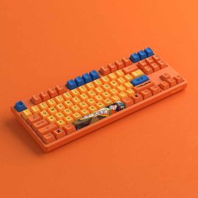 Bàn phím AKKO 3087 RF Dragon Ball Z - Goku (AKKO switch v3 - Cream Yellow) bảo hành chính hãng 12 tháng 11 7241 3087 rf dragon ball z goku akko switch v3 cream blue 3