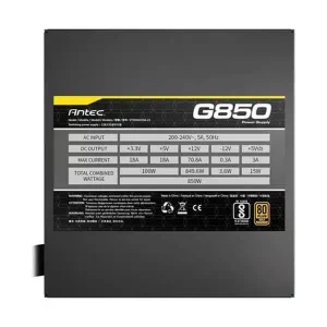 Nguồn máy tính ANTEC Gold Plus G850 (New Model, 2xCPU, Semi-Modul) bảo hành chính hãng 60 tháng 10 Antec G850 850 Watt 80 Plus Gold Semi Modular 9
