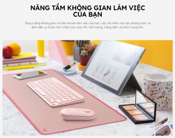 BÀN DI CHUỘT LOGTECH DESK MAT STUDIO SERIES HỒNG (300 X 700 X 2MM) 7 ban di chuot logtech desk mat studio series 3