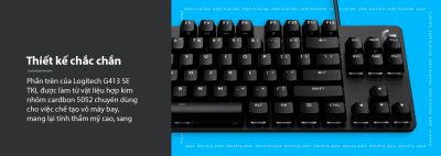 BÀN PHÍM CƠ LOGITECH G413 SE TKL TACTILE SW (USB/PBT) bảo hành chính hãng 13 ban phim co logitech g413 se tkl tactile sw usb pbt 005