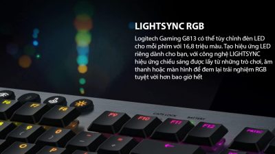 BÀN PHÍM CƠ LOGITECH G813 LIGHTSYNC RGB GL LINEAR (USB) bảo hành chính hãng 10 ban phim co logitech g813 lightsync rgb gl tactile usb 002