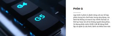 BÀN PHÍM CƠ LOGITECH G813 LIGHTSYNC RGB GL LINEAR (USB) bảo hành chính hãng 11 ban phim co logitech g813 lightsync rgb gl tactile usb 005