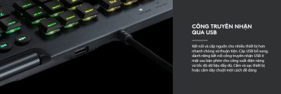 BÀN PHÍM CƠ LOGITECH G813 LIGHTSYNC RGB GL LINEAR (USB) bảo hành chính hãng 14 ban phim co logitech g813 lightsync rgb gl tactile usb 008