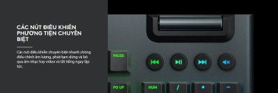 BÀN PHÍM CƠ LOGITECH G813 LIGHTSYNC RGB GL LINEAR (USB) bảo hành chính hãng 15 ban phim co logitech g813 lightsync rgb gl tactile usb 009