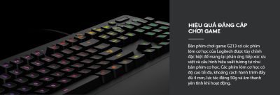 BÀN PHÍM GIẢ CƠ LOGITECH G213 PRODIGY RGB GAMING - bảo hành chính hãng 6 ban phim gia co logitech g213 prodigy rgb gaming 001