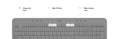 BÀN PHÍM KHÔNG DÂY LOGITECH K650 GRAPHITE (USB/BLUETOOTH/ĐEN) bảo hành chính hãng 10 ban phim khong day logitech k650 graphite usb bluetooth den 920 0109551