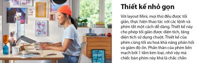 BÀN PHÍM KHÔNG DÂY LOGITECH MX KEYS MINI GRAPHITE (USBC/BLUETOOTH/XÁM) bảo hành chính hãng 8 ban phim khong day logitech mx keys mini xam usbc bluetooth 002