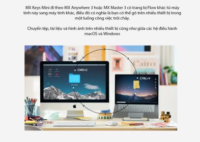 BÀN PHÍM KHÔNG DÂY LOGITECH MX KEYS MINI GRAPHITE (USBC/BLUETOOTH/XÁM) bảo hành chính hãng 11 ban phim khong day logitech mx keys mini xam usbc bluetooth 005
