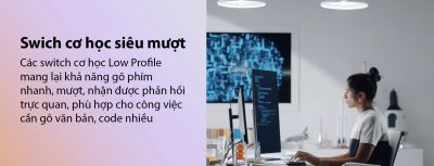 BÀN PHÍM KHÔNG DÂY LOGITECH MX MECHANICAL GRAPHITE TACTILE SW (USB/BLUETOOTH) bảo hành chính hãng 12 tháng 7 ban phim khong day logitech mx mechanical graphite tactile sw usb bluetooth1