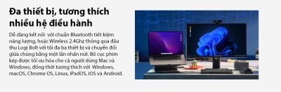 BÀN PHÍM KHÔNG DÂY LOGITECH MX MECHANICAL GRAPHITE TACTILE SW (USB/BLUETOOTH) bảo hành chính hãng 12 tháng 9 ban phim khong day logitech mx mechanical graphite tactile sw usb bluetooth3 1
