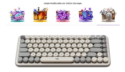 ban phim khong day logitech pop keys 1