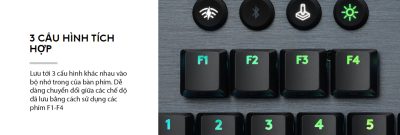 BÀN PHÍM LOGITECH G913 TKL LIGHTSPEED WIRELESS RGB RED LINEAR SWITCH/ bảo hành chính hãng 14 ban phim logitech g913 tkl lightspeed wireless rgb brown switch 005