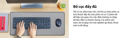 BỘ BÀN PHÍM CHUỘT KHÔNG DÂY LOGITECH MK235 WIRELESS (USB/ĐEN) bảo hành chính hãng 12 tháng 7 bo keyboard mouse logitech mk235 wireless 002