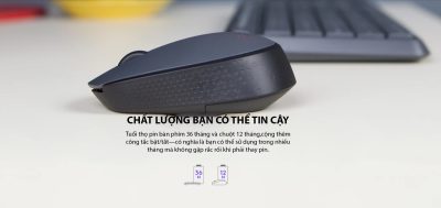 BỘ BÀN PHÍM CHUỘT KHÔNG DÂY LOGITECH MK235 WIRELESS (USB/ĐEN) bảo hành chính hãng 12 tháng 9 bo keyboard mouse logitech mk235 wireless 005