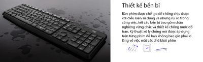 BỘ BÀN PHÍM CHUỘT KHÔNG DÂY LOGITECH MK235 WIRELESS (USB/ĐEN) bảo hành chính hãng 12 tháng 10 bo keyboard mouse logitech mk235 wireless 006