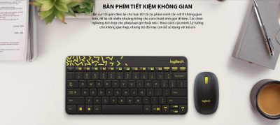 BỘ BÀN PHÍM CHUỘT KHÔNG DÂY LOGITECH MK240 NANO WIRELESS (USB/ĐEN) bảo hành chính hãng 36 tháng 6 bo keyboard mouse logitech mk240 nano wireless 001