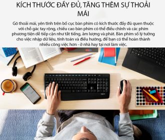 BỘ BÀN PHÍM CHUỘT KHÔNG DÂY LOGITECH MK345 WIRELESS (USB/ĐEN) bảo hành chính hãng 12 tháng 7 bo keyboard mouse logitech mk345 wireless 001