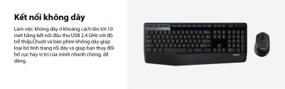 BỘ BÀN PHÍM CHUỘT KHÔNG DÂY LOGITECH MK345 WIRELESS (USB/ĐEN) bảo hành chính hãng 12 tháng 9 bo keyboard mouse logitech mk345 wireless 003