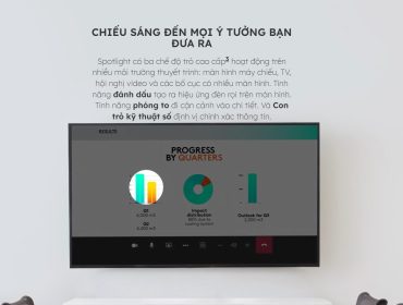 BÚT TRÌNH CHIẾU LOGITECH SPOTLIGHT - MÀU XÁM/BẢO HÀNH CHÍNH HÃNG 12 THÁNG 6 but trinh chieu logitech spotlight mau xam mota2