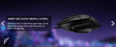 CHUỘT GAME LOGITECH G502X TRẮNG (910-006148) bảo hành chính hãng 8 chuot game logitech g502x den 910 0061403