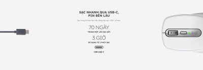 CHUỘT KHÔNG DÂY LOGITECH MX ANYWHERE 3S PALE GRAY (WIRELESS/BLUETOOTH) bảo hành chính hãng 15 chuot khong day logitech mx anywhere 3s 8