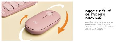 CHUỘT KHÔNG DÂY LOGITECH PEBBLE M350S MÀU ĐEN (WIRELESS/BLUETOOTH) bảo hành chính hãng 12 tháng 8 chuot khong day logitech pebble m350s 3