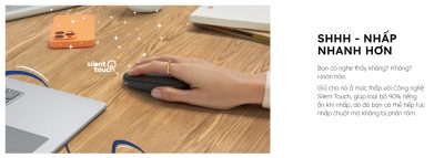 CHUỘT KHÔNG DÂY LOGITECH PEBBLE M350S MÀU ĐEN (WIRELESS/BLUETOOTH) bảo hành chính hãng 12 tháng 12 chuot khong day logitech pebble m350s 7