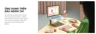 CHUỘT KHÔNG DÂY LOGITECH PEBBLE M350S MÀU ĐEN (WIRELESS/BLUETOOTH) bảo hành chính hãng 12 tháng 13 chuot khong day logitech pebble m350s 8